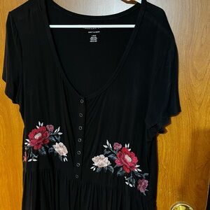 American Eagle Outfitters Black Soft & Sexy Top